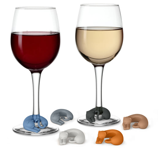 Marcadores para bebidas Wine Lives Cat 6 pzas