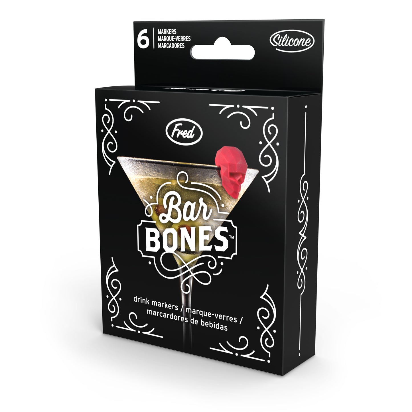 Marcadores para bebidas Bar Bones Calaveras