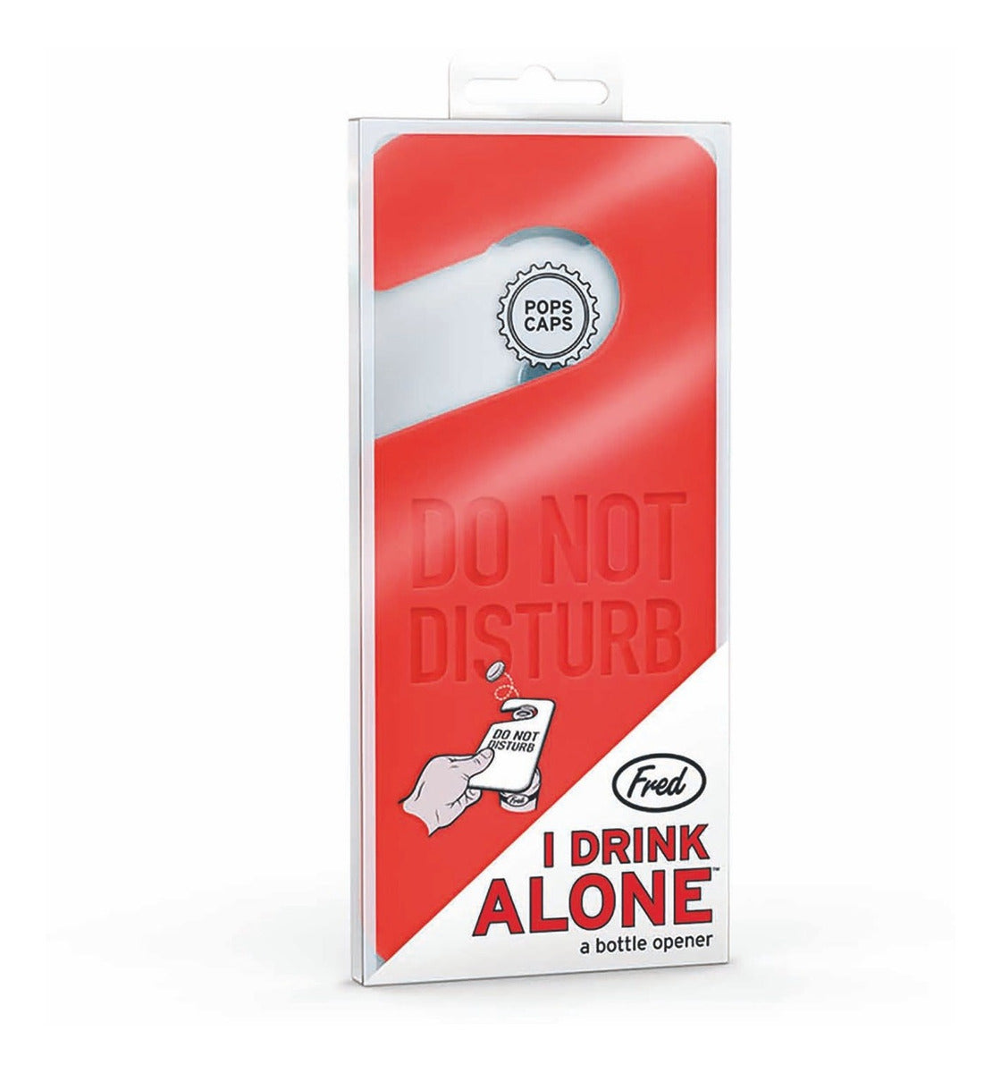 Destapador Drink Alone Rojo 16x7x1.5cm