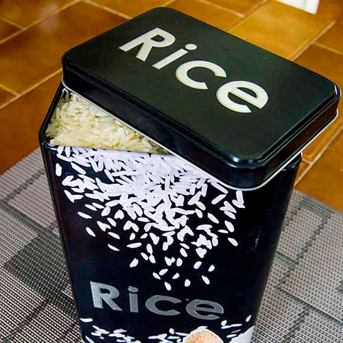 Contenedor de Lata RICE con tapa 1.5 L