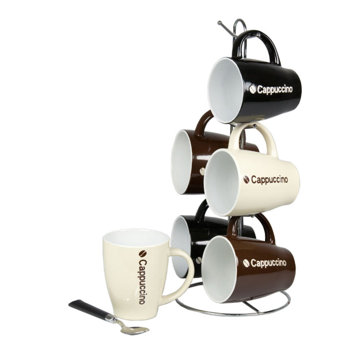 Set de 6 tazas Capuchino con soporte