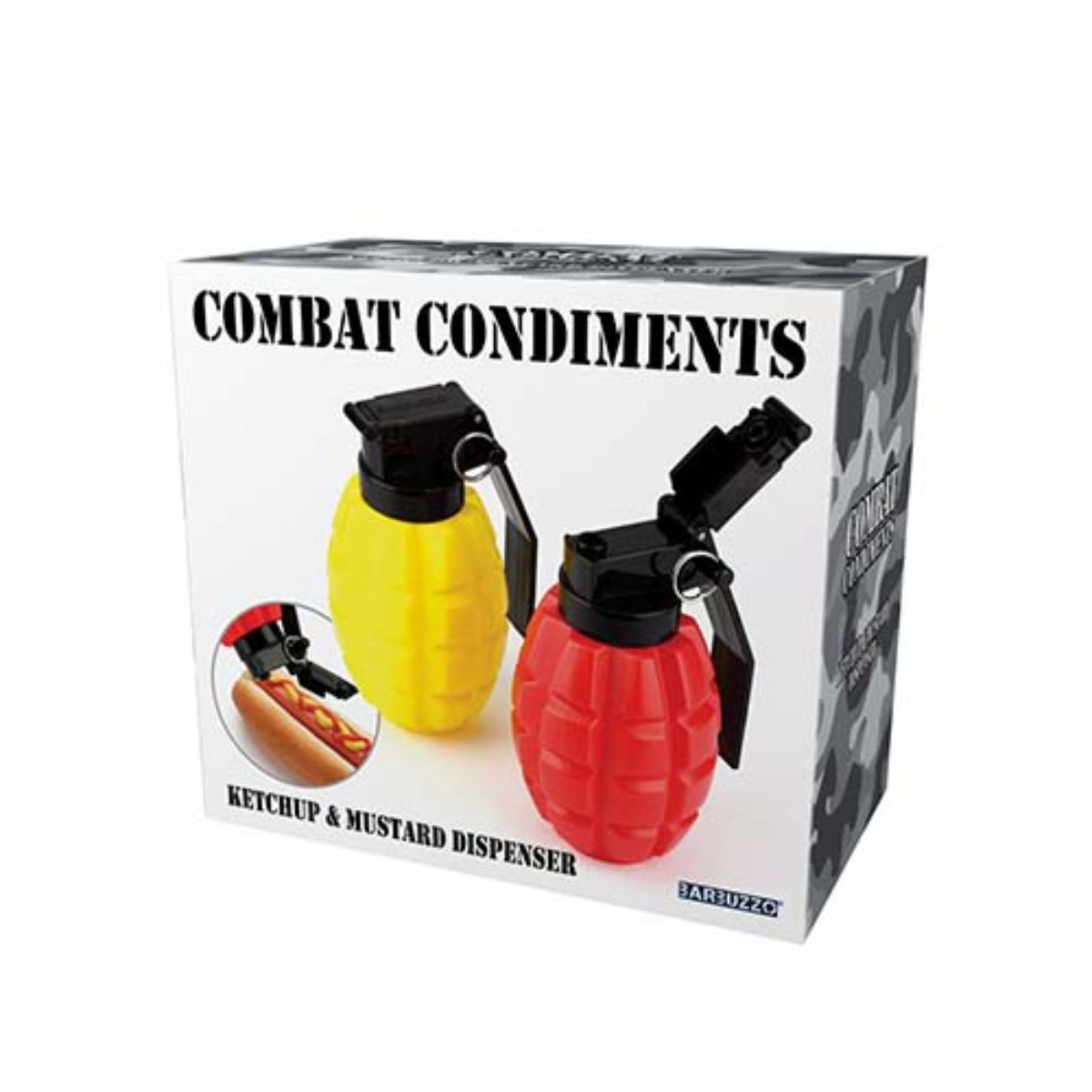 Dispensadores Combat Condiment 2 pzas Amarillo y Rojo